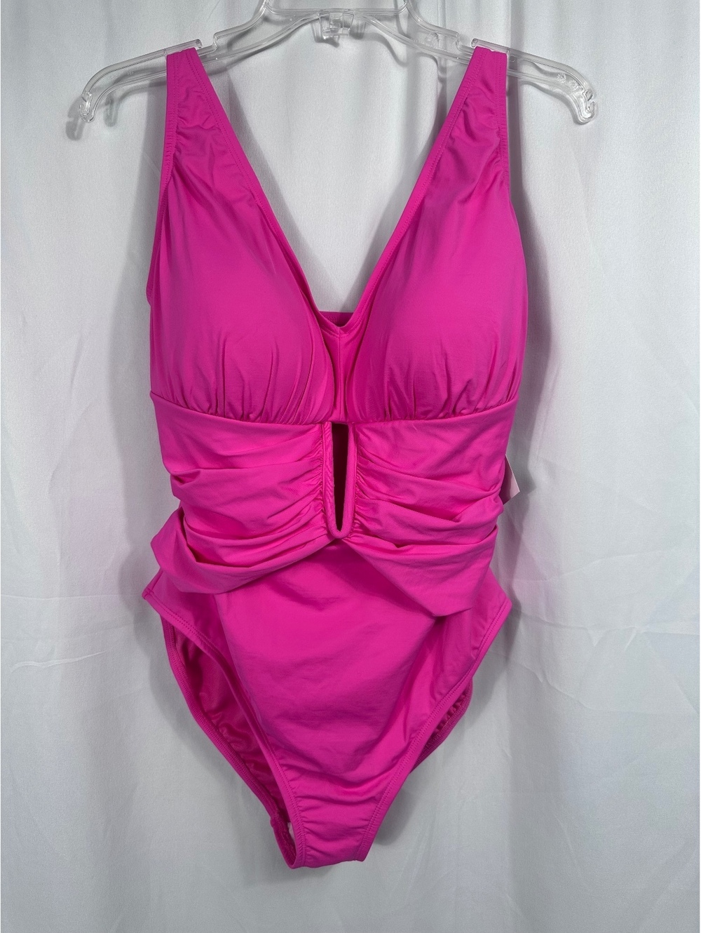 Bleu Rod Beattie Pink Bling One Piece Swimsuit Size 16W